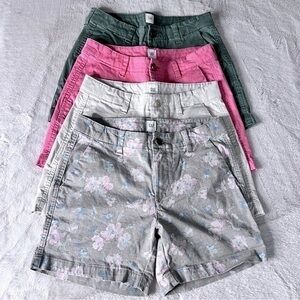 GAP bundle of four women’s shorts size 00